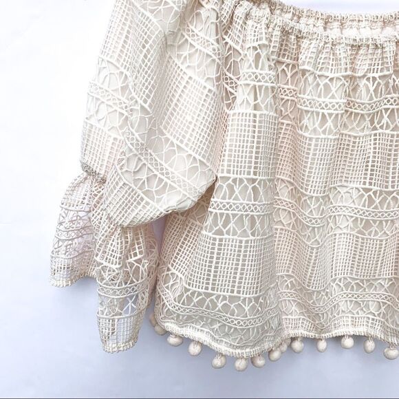 Tularosa Alexa Top Luster Cream Lace Crop Top - Picture 6 of 8